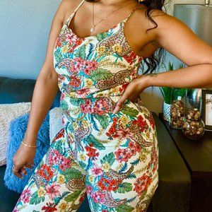 Floral Print Romper